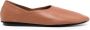 Jil Sander two-panel leather ballerina shoes Brown - Thumbnail 1