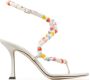 Jimmy Choo 90mm bead-embellished sandals White - Thumbnail 1