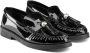 Jimmy Choo Addie pearl-embellished leather loafers Black - Thumbnail 1