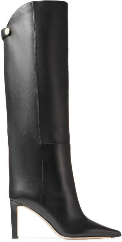 Jimmy Choo Alizze 85mm leather boots Black
