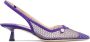 Jimmy Choo Amita 45mm fishnets sandals Purple - Thumbnail 1