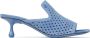 Jimmy Choo Ander 50mm perforated suede mules Blue - Thumbnail 1