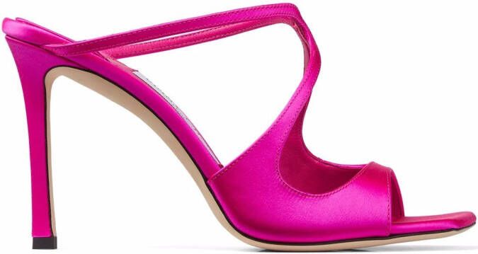 Jimmy Choo Anise 95mm square sandals Pink