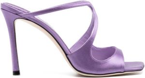 Jimmy Choo Anise 95mm square sandals Purple
