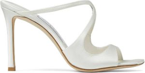 Jimmy Choo Anise 95mm square sandals White