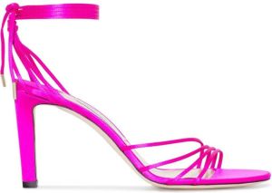 Jimmy Choo Antia 85mm satin sandals Pink