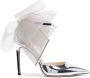 Jimmy Choo Averly 100mm oversized-bow pumps Silver - Thumbnail 1