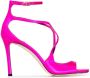 Jimmy Choo Azia 95mm satin sandals Pink - Thumbnail 1