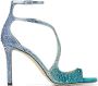 Jimmy Choo Azia crystal-embellished sandals Blue - Thumbnail 1