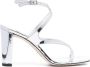 Jimmy Choo Azie 85mm leather sandals Silver - Thumbnail 1