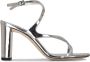 Jimmy Choo Azie 85mm leather sandals Silver - Thumbnail 1
