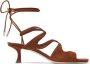 Jimmy Choo Azure 50mm suede sandals Brown - Thumbnail 1