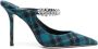 Jimmy Choo Bing 100mm tartan mules Blue - Thumbnail 1