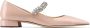Jimmy Choo Bing crystal-strap ballerina shoes Pink - Thumbnail 1