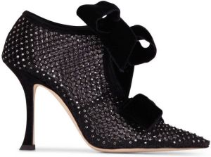 Jimmy Choo bow-detail heeled boots Black
