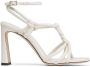 Jimmy Choo Calypso braided 95mm sandals White - Thumbnail 1