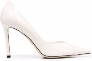 Jimmy Choo Cass leather pumps White
