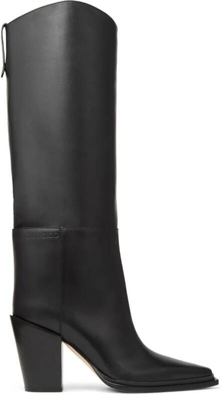 Jimmy Choo Cece 80mm pointed-toe boots Black