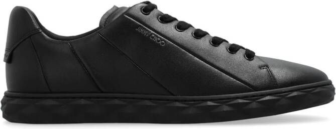 Jimmy Choo Diamond Light leather sneakers Black