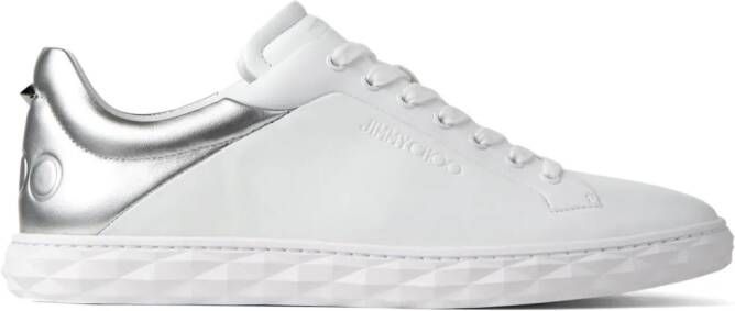 Jimmy Choo Diamond Light M II leather sneakers White