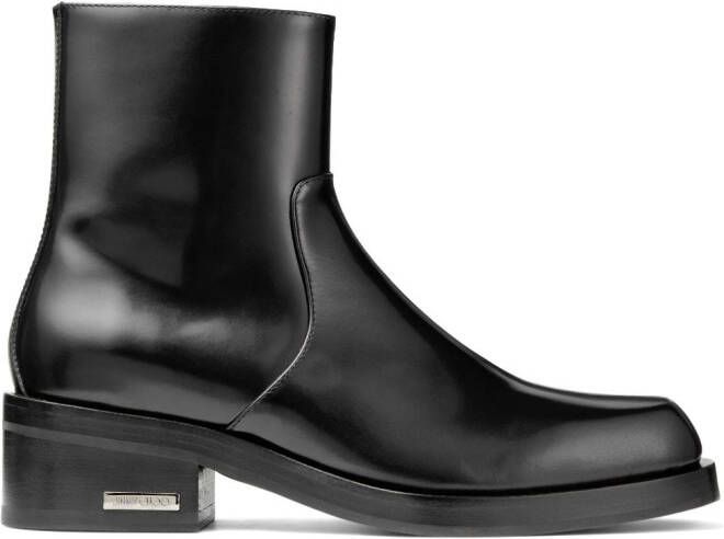 Jimmy Choo Elias leather ankle boots Black