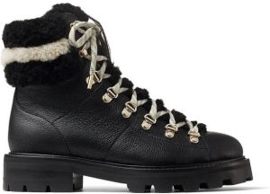 Jimmy Choo Eshe shearling hiking boots Black