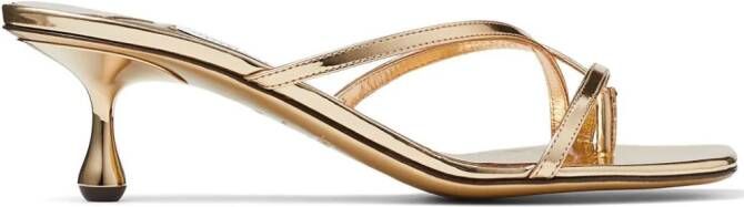 Jimmy Choo Etana 50mm sandals Gold
