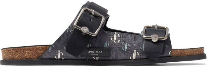 Jimmy Choo Etta City leather sandals Grey