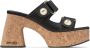 Jimmy Choo Fayence 95mm leather platform sandals Black - Thumbnail 1
