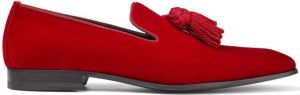 Jimmy Choo Foxley tassel-detail loafers Red