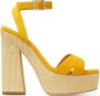 Jimmy Choo Gaia 140mm platform sandals Yellow - Thumbnail 1