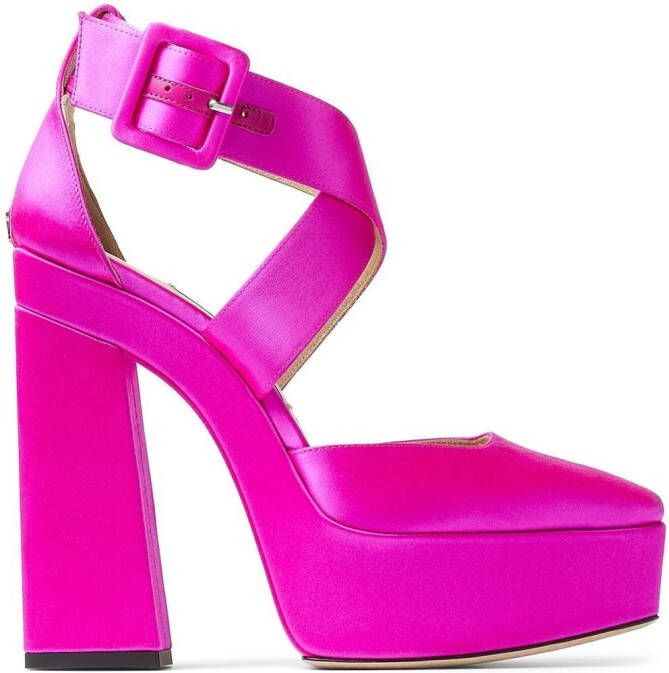 Jimmy Choo Gian 140mm platform pumps Pink