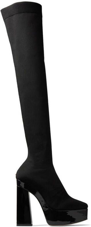Jimmy Choo Giome 140mm over-the-knee platform boots Black