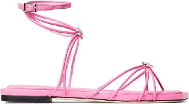 Jimmy Choo Indiya flat strappy sandals Pink