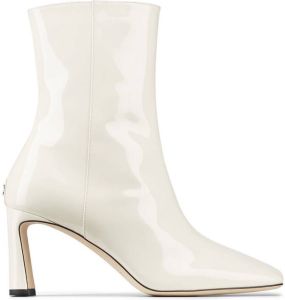 Jimmy Choo Kinsey 75mm ankle boots White