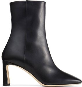 Jimmy Choo Kinsey 75mm leather ankle boots Black