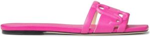 Jimmy Choo Laran debossed-logo sandals Pink