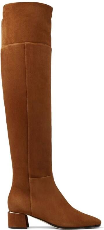 Jimmy Choo Loren 45mm knee-length boots Brown