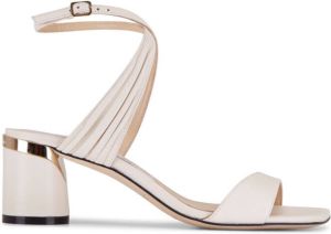 Jimmy Choo low-heeled leather sandals White
