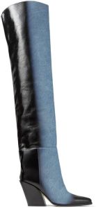 Jimmy Choo Maceo 85 over-the-knee boots Blue