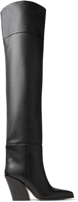Jimmy Choo Maceo 85mm over-the-knee boots Black