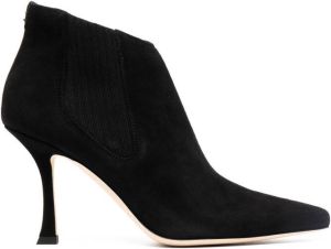 Jimmy Choo Maiara 90mm suede booties Black