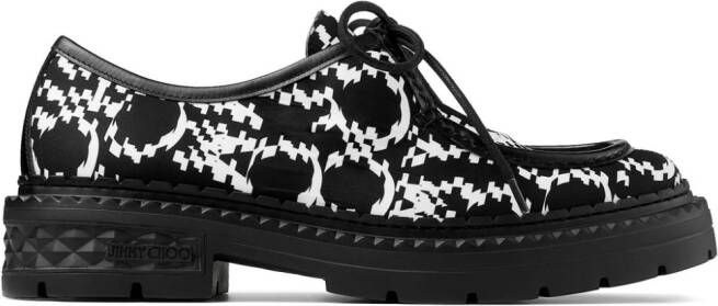 Jimmy Choo Marlow graphic-print loafers Black