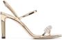 Jimmy Choo Meira 85mm crystal-embellished sandals Gold - Thumbnail 1