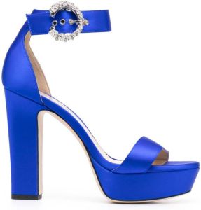 Jimmy Choo Mionne 120mm platform sandals Blue
