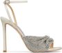 Jimmy Choo Naria 110mm crystal-mesh sandals Neutrals - Thumbnail 1