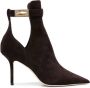 Jimmy Choo Nell 85 suede ankle boots Brown - Thumbnail 1