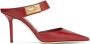 Jimmy Choo Nell 85mm pointed-toe mules Red - Thumbnail 1