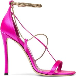 Jimmy Choo Oriana 75mm satin sandals Pink