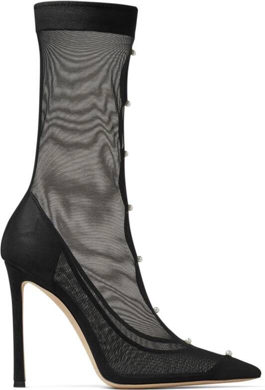 Jimmy Choo Psyche 110mm pointed-toe boots Black